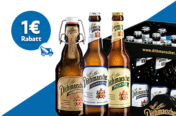 Dithmarscher Biere Rabattaktion 1 Euro - Kw 40 und 41 in 2026