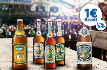 Oktoberfestzeit Biere Rabattaktion 1 Euro - KW 36 und 37 in 2026